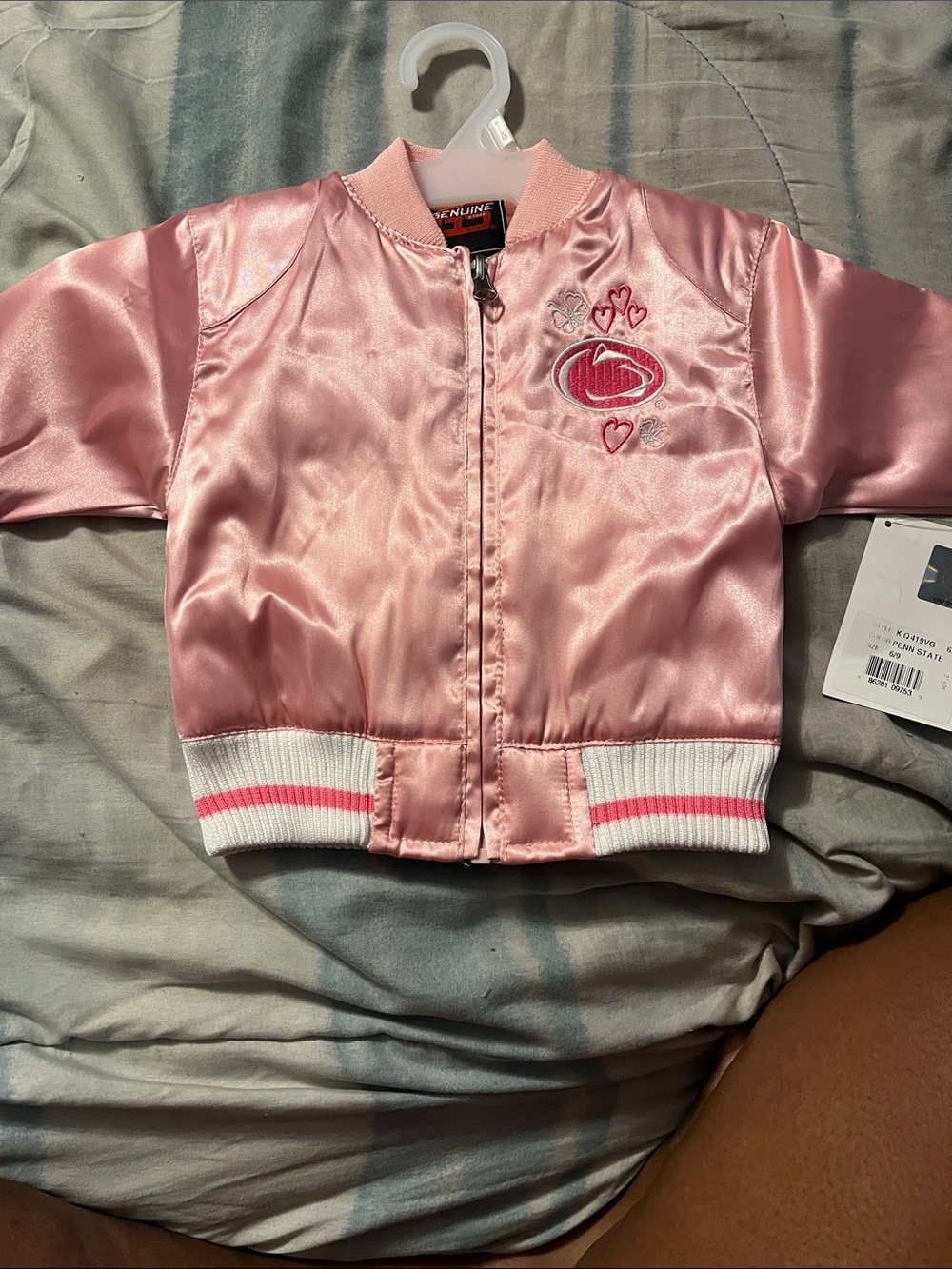 Genuine Stuff Penn State Nittany Lions Infant Satin Bomber Jacket
